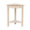 International Concepts Corner Accent Table, Unfinished OT-95 - alternate 8